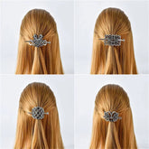 Norse Mythology Jormungand Dragons Women Hairpins Antique Metal Stick Barrette Ouroboros Mobius Strip Headdress Vikings Jewelry