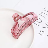 Women Simple Plastic Hair Claws Hair Clips Headwear Girls Candy Color Transparent Hairpin Crab Barrette Fashion Hair Accessories