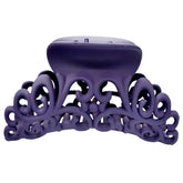 HOT Ladies Womens Hairdress Large Hair Claw Clip Barrette Crab Clamp Scrub Plastic Hollow Flower Hair Accessories