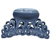 HOT Ladies Womens Hairdress Large Hair Claw Clip Barrette Crab Clamp Scrub Plastic Hollow Flower Hair Accessories