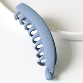 Fashion Large Banana Hair Clips Solid Color Frosted Hair Claws Classic Women Non-Slip Ponytail Barrettes Hairpins for Fine Hairs