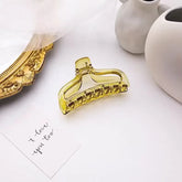 Women Simple Plastic Hair Claws Hair Clips Headwear Girls Candy Color Transparent Hairpin Crab Barrette Fashion Hair Accessories